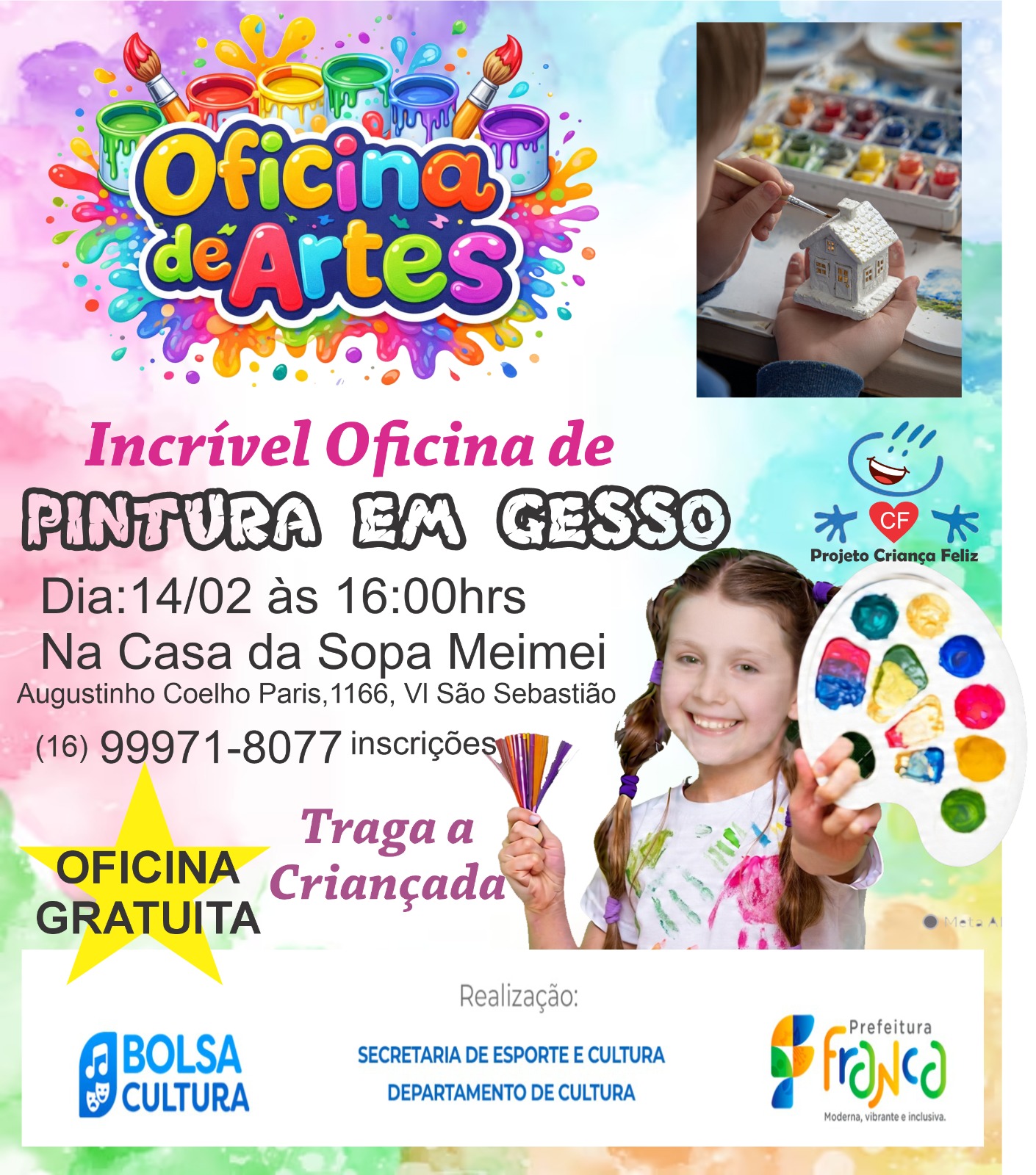Incrível Oficina de Pintura em Gesso