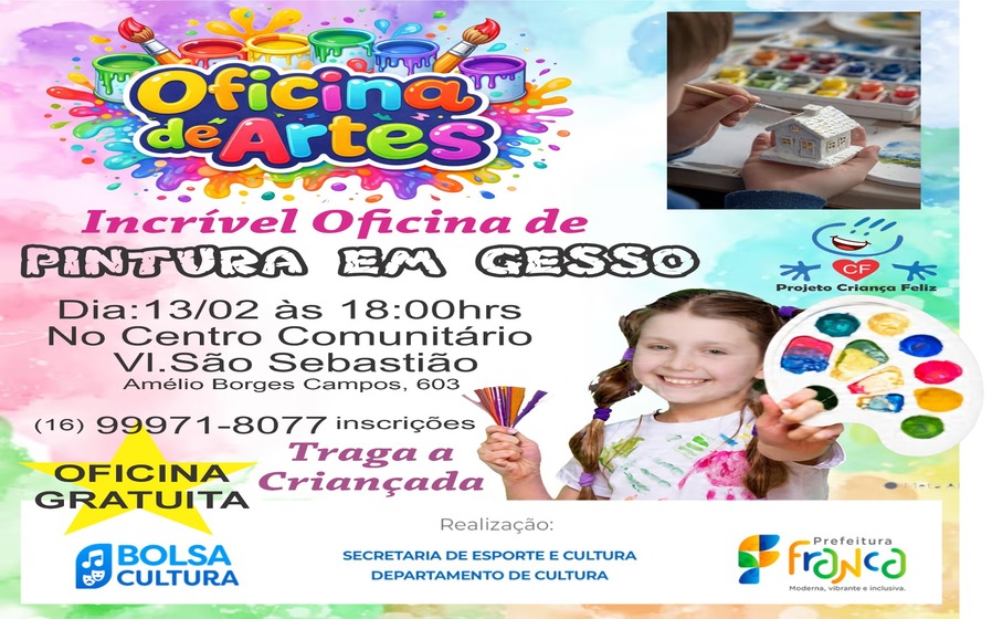 Incrível Oficina de Pintura em Gesso